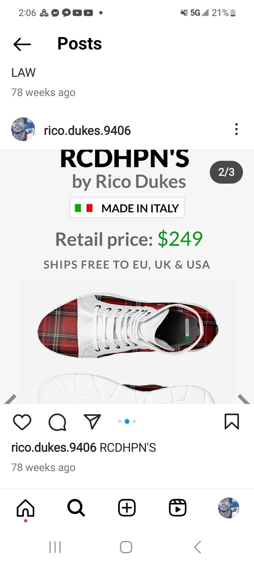 Rcdhpn High top burberry clash